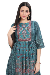 Designer Short One Piece Dress with Sequin work